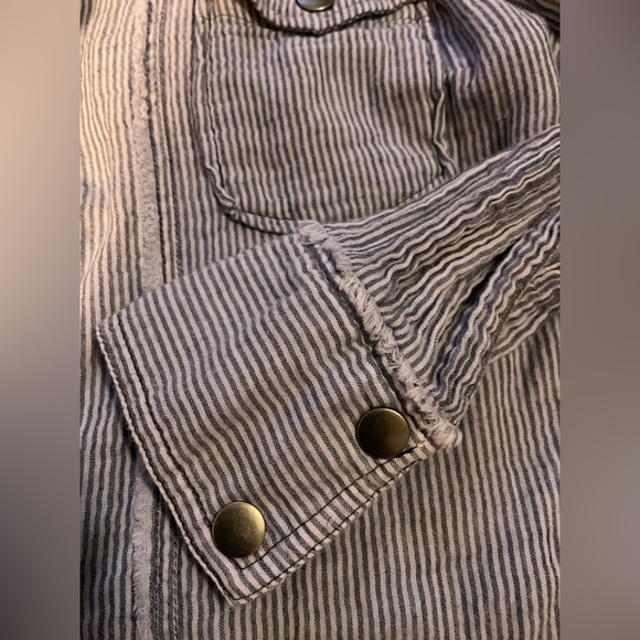 We The Free Navy and White Striped Top - Picture 7 of 7